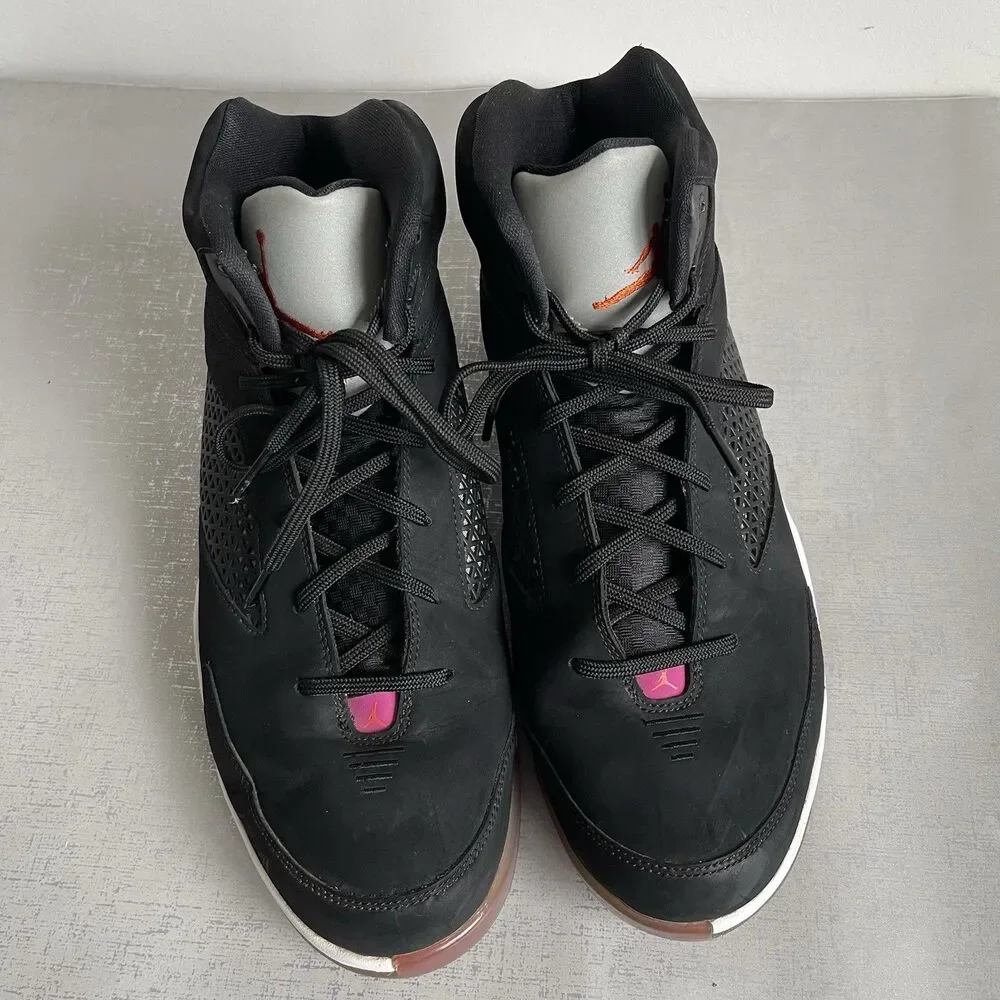 Nike Air Jordan Flight Remix 679680-081 Men's Basketball Shoes Black Size 10.5 M